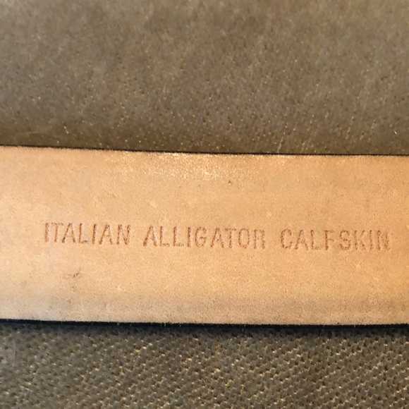 Calvin Klein Italian alligator calfskin belt. - Picture 4 of 7